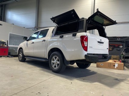 Kунг на кузов JMC Vigus WORK 2 стекла алюминиевый - фото 2